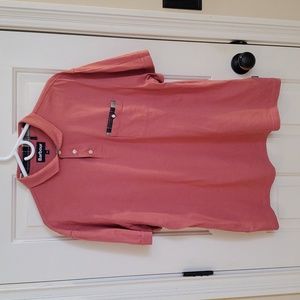 Barbour Corpatch Polo Shirt, 100% cotton in coral, size XXL